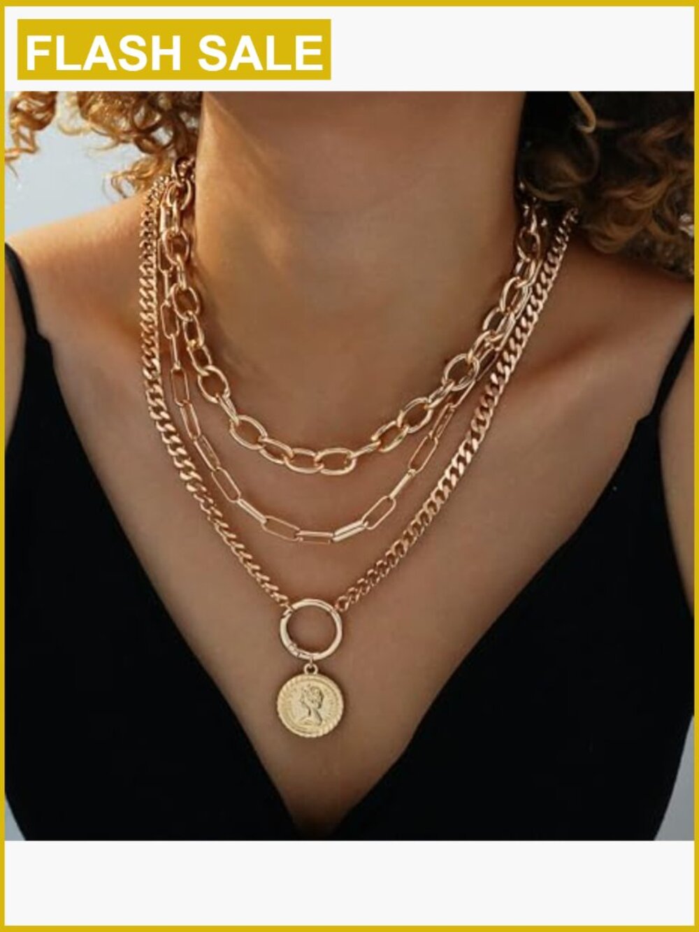 Layered Reposed necklace - Picture 7 of 7